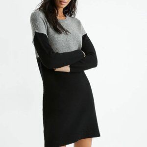 Madewell colorblocked sweater dress